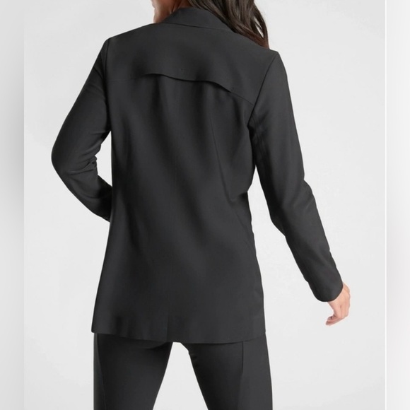 Athleta Interstellar Black Blazer SZ 10 Athleisure Casual Lightweight NWT - Picture 12 of 12